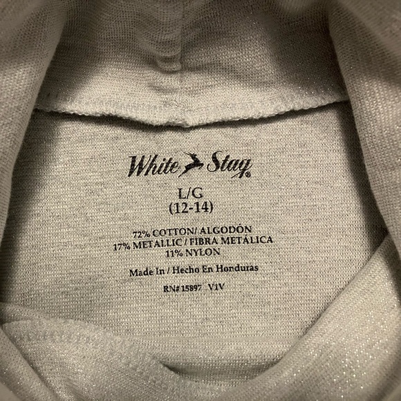 WHITE STAG  Women’s Turtleneck Sweaters Gold/Silver Shimmer Size L/G (12-14) - Picture 5 of 5